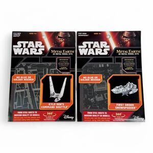 Star Wars Metal Earth 3D Model Kits Kylo Ren’s Command Shuttle and Snowspeeder